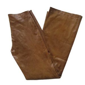 Bebe Distressed Faux Leather Flared Lined Pant- Sz. Sm